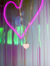 Soft Pink Heart Necklace