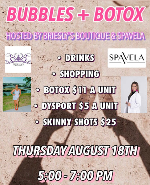 BUBBLES & BOTOX EVENT WITH SPAVELA
