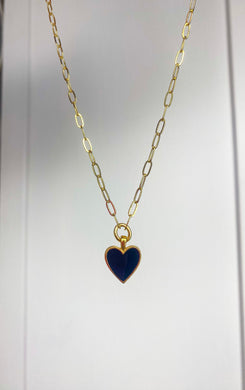 Mini Black Heart Necklace