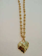 Della Hammered Heart Necklace
