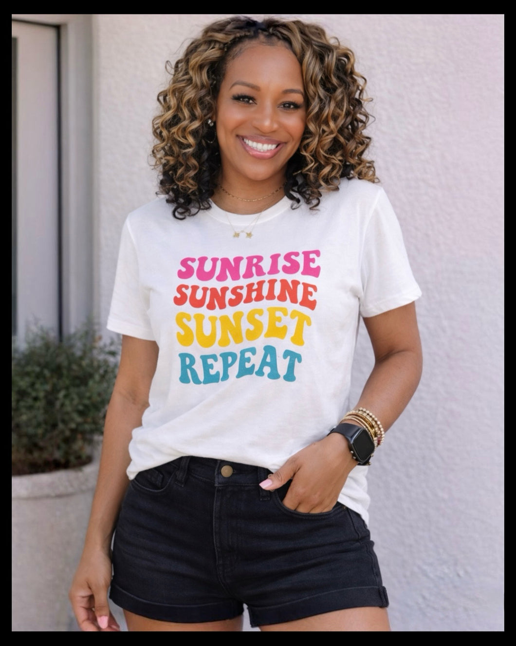 Sunrise Sunshine Sunset Repeat Tee