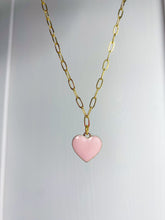 Soft Pink Heart Necklace