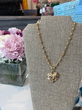 Della Hammered Heart Necklace