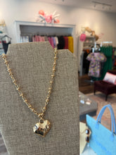 Della Hammered Heart Necklace